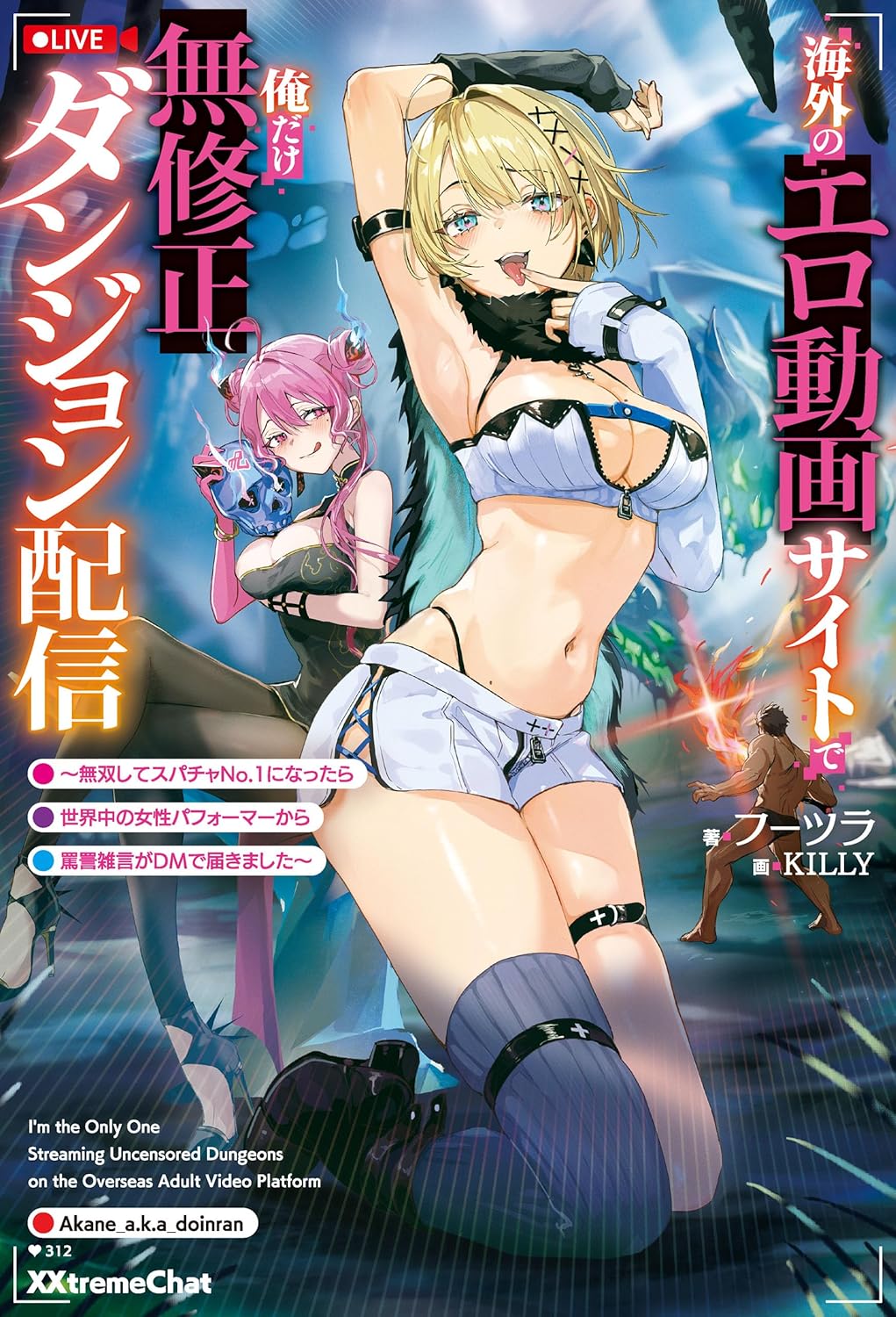 海外のエロ動画サイトで俺だけ無修正ダンジョン配信　～無双してスパチャNo.1になったら世界中の女性パフォーマーから罵詈雑言がDMで届きました～ cover